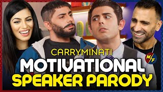 MOTIVATIONAL SPEAKER PARODY  CARRYMINATI  REACTION [upl. by Annig]