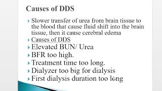 Dialysis Disequilibrium Syndrome  DDS [upl. by Delacourt]