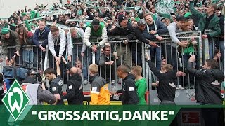 Schaaf an die Fans quotGroßartig  Dankequot I Werder Bremen [upl. by Aizirk]