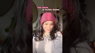 Crochet beanie tutorial on my channel 🩷 crochetbeanie crochethat beginnercrocheteasycrochet [upl. by Amandy]