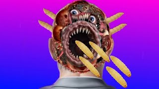 ASMR Head Treatment Remove Maggots amp Worm  ASMR animation treatment  ASMR 2d deep animation [upl. by Ahsieym197]