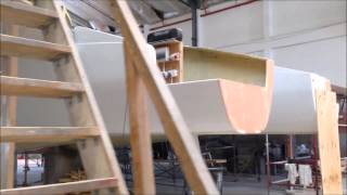 Build Progress on 5 big catamarans September 2014 [upl. by Ferne792]