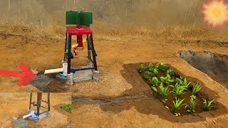 How to make mini water pump  windmill system  Science project Diy project [upl. by Ojimmas177]