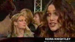 Keira Knightley on BAFTA Awards 2008 [upl. by Teiluj215]