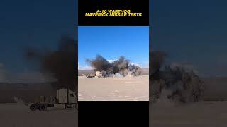 A10 Warthog Maverick Missile Tests in Nevada Nellis AFB [upl. by Etnauj]