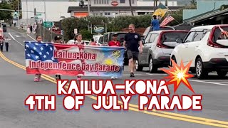 KailuaKona 4th of July Parade Celebrating Independence Day in Hawaii [upl. by Bobseine699]