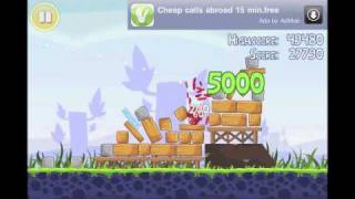 Angry Birds Free  3 Star Walkthrough for theme 1 Level 13 [upl. by Gascony]