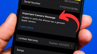 unable to verify this iPhone has a genuine Apple Camera determine if camera is a genuine apple part [upl. by Vincenty]