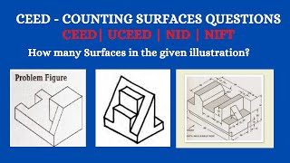 Count the Surfaces  How to count the surfaces  Sample Questions and Answers CEED UCEEDNIDNIFT [upl. by Nyrem686]