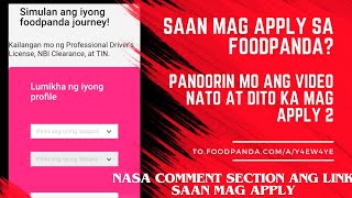 Saan mag apply sa Foodpanda how to apply Foodpanda rider 2024 [upl. by Ecylahs]