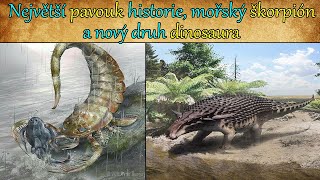 Největší pavouk historie mořský škorpión a nový druh dinosaura [upl. by Eelegna]