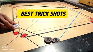 carrom board tricks 10  carrom trick shots  carrom  best carrom shots vidharbha carrom touch [upl. by Valeda]