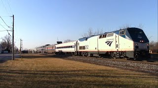 CSX P051 AMTK 51 with AMTK 202 and AMTK 157 Northbound in Chalmers Indiana [upl. by Parlin]