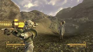 Fallout New Vegas Crashed Vertibird and Tesla Beaton Prototype [upl. by Auqinal608]