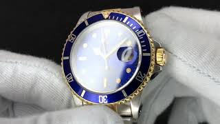 Rolex 16613 Submariner Date Purple Dial TwoTone 1991 [upl. by Vezza]