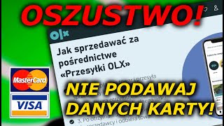 NIE PODAWAJ DANYCH KARTY  PRZESYŁKI OLX  OSZUSTWO PRZEZ WHATSAPP [upl. by Christianna]