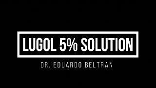 Benefits of Lugol 5 Solution [upl. by Leihcey425]