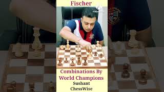 Combinations By World Champions  3  shorts chessshorts [upl. by Hume]