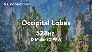 Occipital Lobes Healing  528 Hz Frequency amp D Major Chords  Melodic Precision Brain Healing Forest [upl. by Marino]