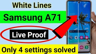 Samsung A71 Display Line Problem Solution  Green Line Fix  White Line Fix  Vertical Line Fix [upl. by Sherlock]