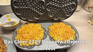 Das Cloer 1329 Doppelwaffeleisen im Test [upl. by Yllatan683]