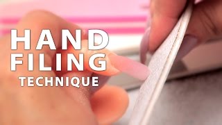 DIY Nail Workshop  Hand Filing Technique [upl. by Pallaton435]