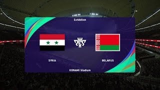 Syria vs Belarus 17112022 International Friendlies PES 2021 [upl. by Holmun]