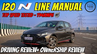 i20 N line Manual ownership review  Driving review Top speed test Handling test btr than polo [upl. by Vanhook]