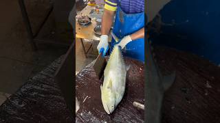 Как профессионал разделывает скумбероидеса на филе  How a Professional Fillets Scomberoides fish [upl. by Gussie]