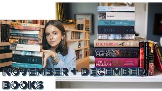 NOVEMBER  DECEMBER 2019 BOOKS  sunbeamsjess [upl. by Tabbatha]