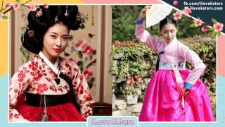 10 MOST BEAUTIFUL KOREAN ACTRESSES IN HANBOK [upl. by Shakti]