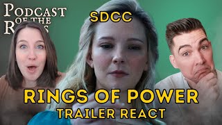 The Rings of Power Season 2 SDCC Trailer LIVE REACTION amp FIRST THOUGHTS  PODCAST OF THE RINGS [upl. by Leiuqeze579]