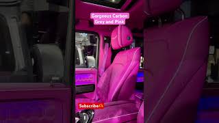 Mercedes G Wagon Mansory Carbon Black amp Grey with shocking Pink interior mercedes gwagon luxury [upl. by Bernt358]