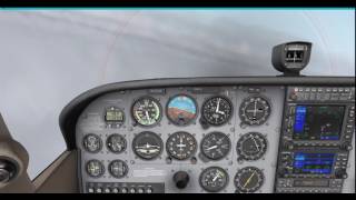 IMC loc dme Parallel entry approach Blackpool Airport 4K [upl. by Grady]