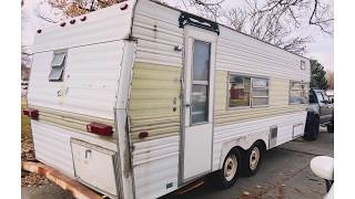 TRAILER CAMPER RENOVATION ON A BUDGET  Step by Step NEW [upl. by Wendy]