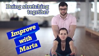 Doing stretching together  Improve with Marta [upl. by Aihsyla966]