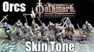 Oathmark Orc skin tones Different kind of color for orc infantry What color to paint [upl. by Aidualc]