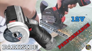 PARKSIDE mini smerigliatrice angolare 12V ricaricabile 12 A1 performance come si usa e come funziona [upl. by Sedgewinn]