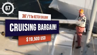 19500 USD  BARGAIN Cruising Sailboat for sale EP 67 sailboatforsale sailboat tour [upl. by Monaco]