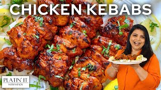 Easy HOMEMADE Chicken Tikka Kebabs  Tandoori Chicken Tikka Kebabs [upl. by Balfour]