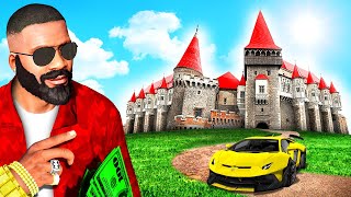 Upgrading FRANKLINS HOUSE into a CASTLE in GTA 5 [upl. by Harneen]