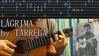 Lágrima  Tárrega  Classical Guitar Lesson TABS [upl. by Waddell395]