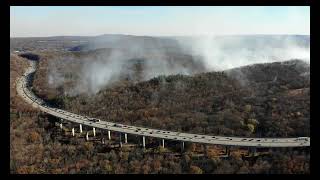 Wildfire Haskell Pompton lakes November 2024 [upl. by Kelci]