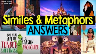 Similes and Metaphors in Disney Songs ANSWERS [upl. by Hagep]