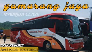 PART 1  TRIP LAGI COBAIN BUS MATIC GUMARANG JAYA MAUNJUA CLASS  TRIP REPORT BOGORBUKITTINGGI [upl. by Ashla]