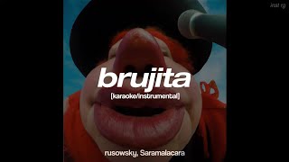 rusowsky Saramalacara  brujita instrumentalkaraoke Letra [upl. by Binnie]