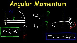 Angular Momentum Physics Practice Problems [upl. by Eimrej554]