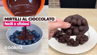 Mirtilli al cioccolato un dolcetto semplicissimo e sfizioso [upl. by Aloisia]