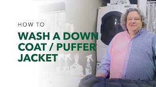 How to Wash a Down Coat  Puffer Jacket  Learn How to Wash a Down Coat from Patric Richardson [upl. by Alul]