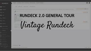 Vintage Rundeck 20 General Tour [upl. by Jadda]